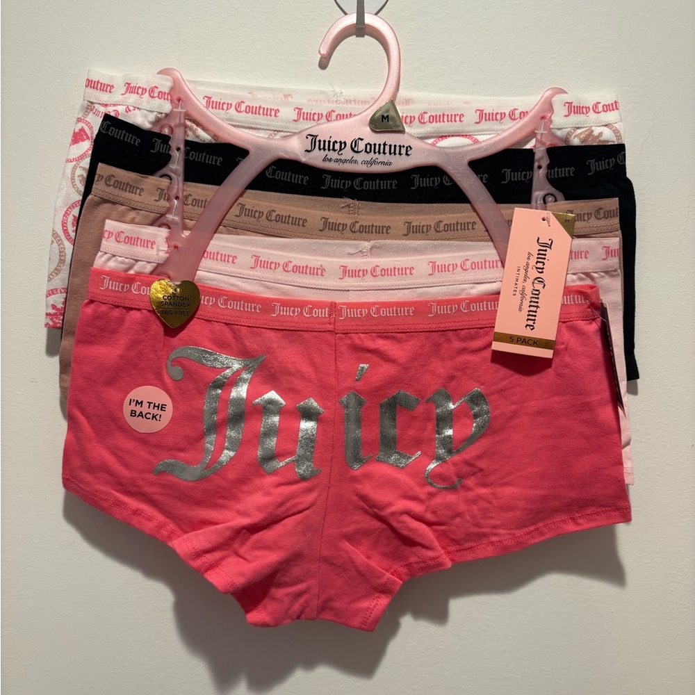 Juicy Couture Boy Shorts Set - Size Medium